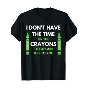 T-shirt Graphique pour Homme « I Dont or Crayons » , Manches Courtes Décontractées, Coupe Régulière, Col Rond, Lavable en Machine, Cadeau Humoristique pour Adultes, Vêtement Quotidien DesSt