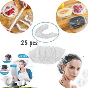 Generic Bonnet de bain élastique transparent Jetable - 25 pièces à