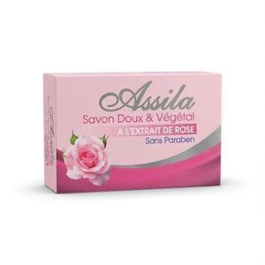 Assila صابون ناعم ونباتي بالورد - لبشرة نضرة وخالية من البارابين