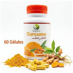 Bio Gélules de curcuma naturel / 60 gélules