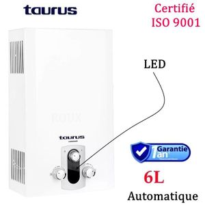 Taurus Chauffe-eau À Gaz 6l River 6 l/min Electronique - 1an De Garantie