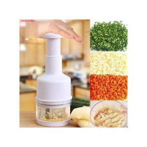 Presse-Ail et Coupe-Légumes Manuel : Idéal pour les Pâtes, Salsas et Salades – Simple à Utiliser et Nettoyer.