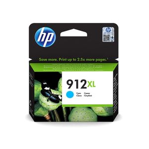 Hp 912XL Cyan - Cartouche d'encre grande capacité d'origine (3YL81AE)