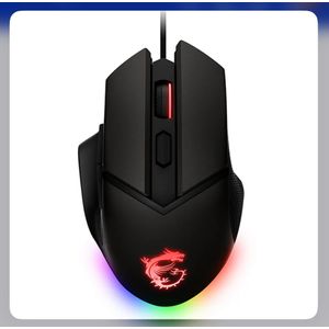 Msi كلاش GM20 إيليت – فأرة ألعاب سلكية RGB – مستشعر بصري عالي الدقة