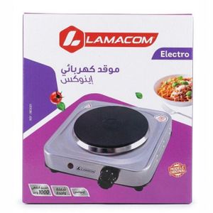 Plaque Chauffante Électrique Inox - 1000W - 1 Foyer - Haute Qualité