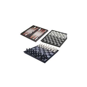 Jeu 3 en 1 : Echecs, Dames et Backgammon