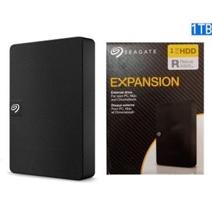 SEAGATE Disque Dur USB 3.0 Portable Externe 2,5" Capacité 1TB EXPANSION
