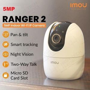 imou Caméra de surveillance Wi-Fi 5MP/3K 360° Audio-Micro Ranger 2 (IPC-K2EP-5R1W)
