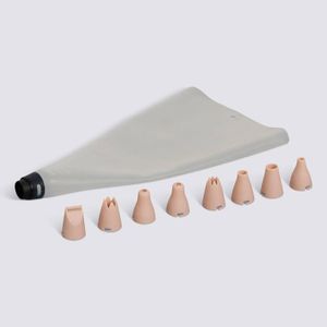 Five Poche à douilles en silicone / 8 douilles
