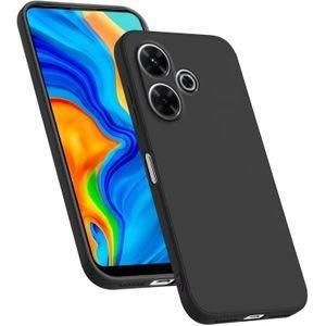 Case Pochette Souple Liquid Silicone pour Xiaomi Poco M6 4G : noir