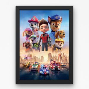 Tableau Mural Décoratif cadre en bois  -PAW PATROL