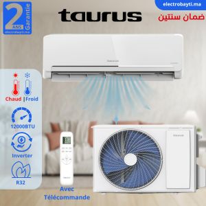 Taurus Climatiseur 12000 BTU INVERTER télécommande écran LED -2ans de garantie