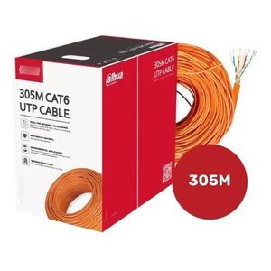 Dahua Bobine Câble Réseau  CAT6 UTP Orange 305M