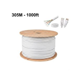 WDLINK Bobine 305M Câble Réseau Ethernet CAT6 RJ45 8 fils