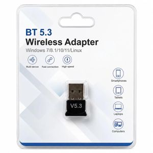 Clé  Adaptateur Bluetooth USB 5.3 Ultra-Compact – Dongle Bluetooth Sans Fil pour PC & Laptop
