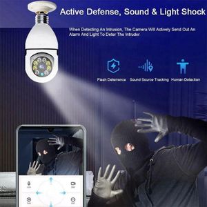 Caméra de surveillance intelligente 360° à visser comme une ampoule