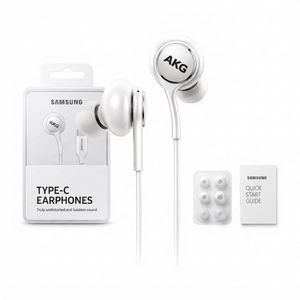 Écouteurs SAMSUNG Type-C AKG Tuned - Son Inégalé & Confort In-Ear - Blanc