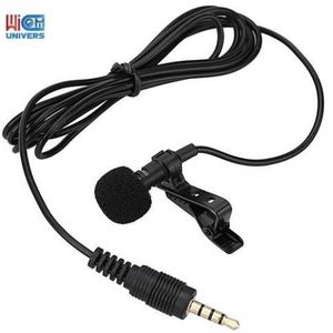 MICROPHONE CRAVATE FILAIRE JACK 3.5MM AVEC PINCE - CABLE 1.5M