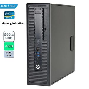 Hp Unité centrale EliteDesk 800 G1 SFF i5-4éme-4570/ 4GB/ 500GB HDD [REMIS A NEUF]