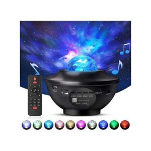 Projecteur à lumière de nuit avec télécommande,projecteur haut-parleur Bluetooth