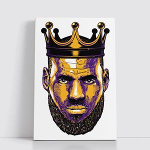 Asian Planet Tableau NBA sur Toile – Affiche Murale 25x40 cm avec Equipes et Joueurs Legendaires du Basket 3