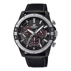 Casio EQS-930TL-1AV - Edifice Collection - Solaire - Chronographe - Bracelet cuir noir - 