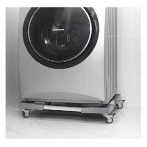 Base mobile à roulettes pour réfrigérateur et machine à laver,Support mobile à roulettes pour machine à laver, réfrigérateur, chariot, base mobile à roulettes pour réfrigérateur, base réglable, étagère universelle