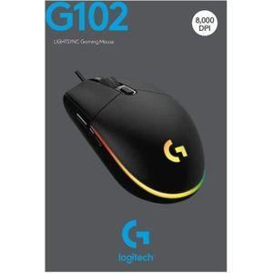 Hp Souris filaire pour gamer G102 LightSync RGB (Noir)