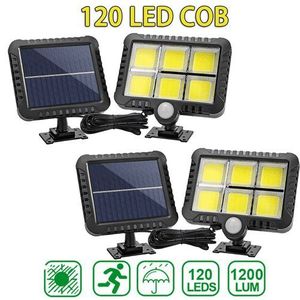 عبوة عدد 2 جهاز عرض ضوئي يعمل بالطاقة الشمسية مع كاشف للحركة بطول 5 متر