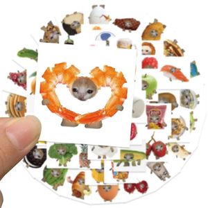 Stickers Funny Meme Cat And Food Kawai Cute Cartoon Anime 30Pcs