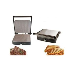 Gril Santé Multifonction – Presse Panini Antiadhésif, Grille-pain Électrique Pliable, Grand Appareil à Panini avec Contrôle Température Réglable