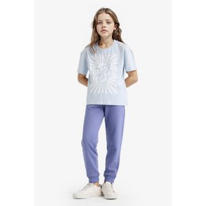 Defacto بنطلون رياضي بخصر مطاطي أساسي بقصة قياسية للفتيات