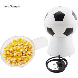 Machine a popcorn electrique, appareil a pop corn ballon de football, eclateur de mais sans huile, mini machine popcorn maison, snack sain rapide, robot cuisine enfants, fete anniversaire, soiree match foot, cadeau original, appareil cuisson rapid