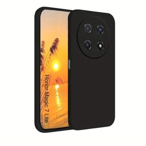 Case Pochette Silicone liquid pour honor magic 7 lite - noir