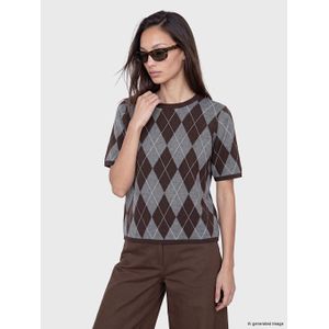 Lc Waikiki Pull-over en tricot à motif argyle pour femme