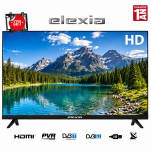 Elexia TV 32 HD Récepteur Intégré ,TNT, HDMI, USB + Support Mural