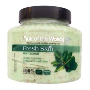 Fruit Of The Wokali Gommages nettoyants pour le visage et le corps à l'extrait de menthe 500G
