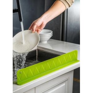 Protection anti-éclaboussures pour évier en silicone - Vert