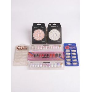 7PCS False Nails Set Press On Nails Artificial French Nail Tips