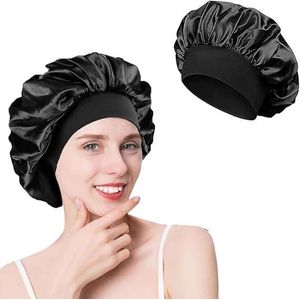 قبعة شعر ساتان ليلية، قبعة نوم ساتان، قبعة شعر حريرية للنساء