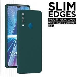 Case Coque Souple Liquid Silicone pour vivo Y17 vert – Protection élégante et maniabilité
