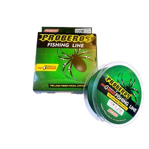 Proberos 100m Tresse de pêche file Robuste 0.20mm 9kg a canne leurre  moulinet filet à prix pas cher