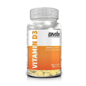 BMXX Vitamine D3 - 2000 IU avec du calcium - 60 gélules molles - Made in Sweden