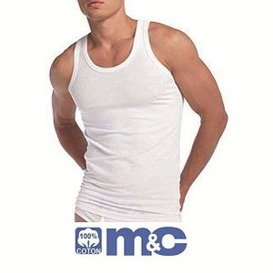 m&c Débardeurs bretelles femme - Blanc - 100% Coton. à prix pas