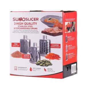 SumoSlicer – Coupe-Légumes et Râpe Rotative Multifonction