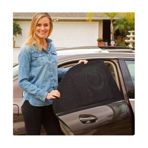 Pare-soleil en maille pour fenêtre de voiture, filet anti-moustique, couvertures protection UV