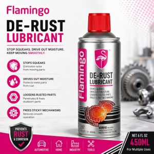 Spray Dégrippant Lubrifiant Antirouille 450 ml Aérosol Multiusage Protection Métal Charnières Écrous Mécanique Auto Moto Bricolage Entretien Outillage