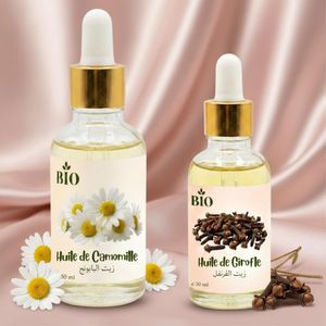 Bio Association Huile camomille 50 ml + Huile girofle 30 ml qualité premium