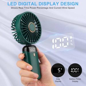 Ventilateur Portable LED avec Écran Digital ( DESIGN COULEUR ALEATOIR )