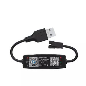 Contrôleur USB/DC5-24V WS2811 WS2812B pour bande lumineuse Pixel LED SK6812 WS2812, synchronisation de musique compatible avec l